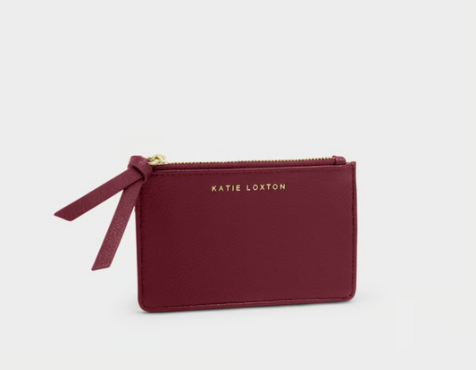 Katie Loxton Hallie Card Holder- Cherry