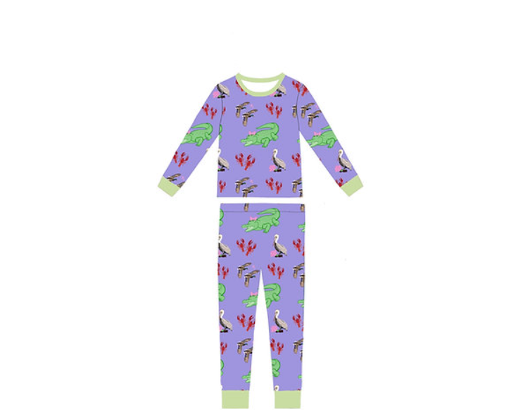 Creole Kids Bedtime on the Bayou Girls Pant Set