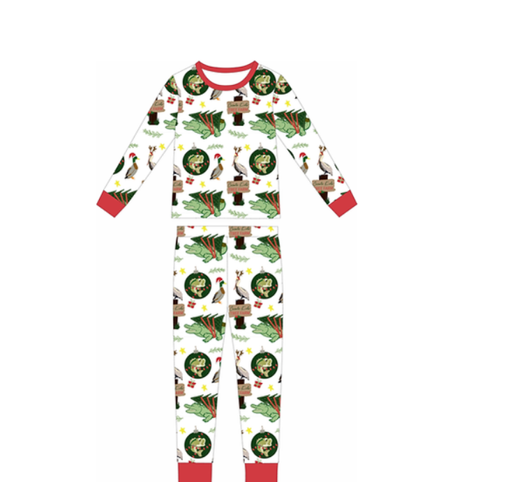 Creole Kids Christmas Down South Pajama Set