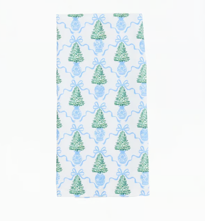 Mary Square Winter Pines Tea Towel