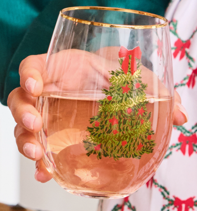 Mary Square Traditional Tree Wine Glass