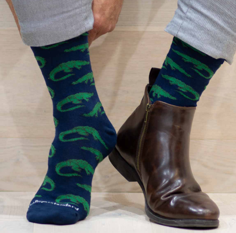 Royal Standard Navy Alligator Socks