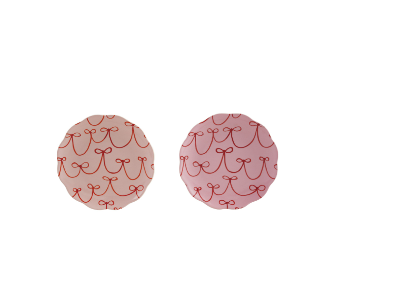 Scalloped Bow Plates