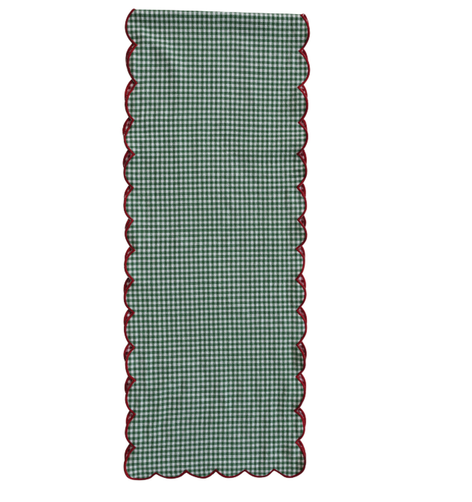 Scalloped Two-Sided Table Runner