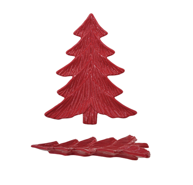 Ceramic Red Tree Plate