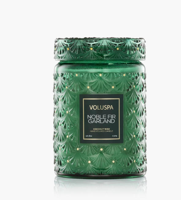 Voluspa Noble Fir Large Jar Candle