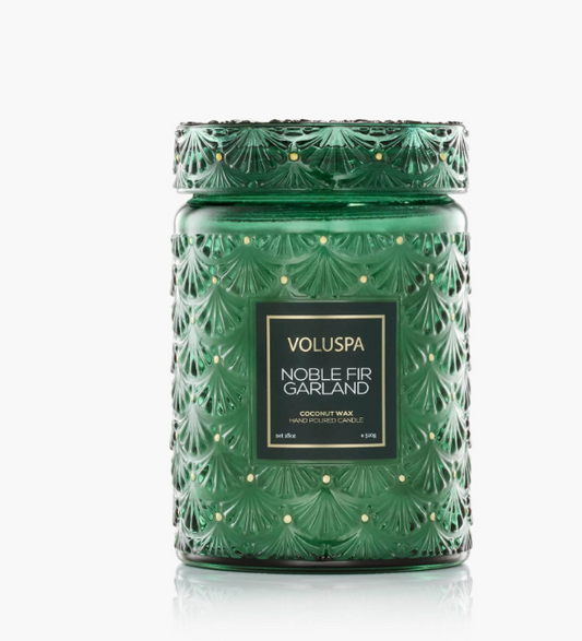 Voluspa Noble Fir Large Jar Candle