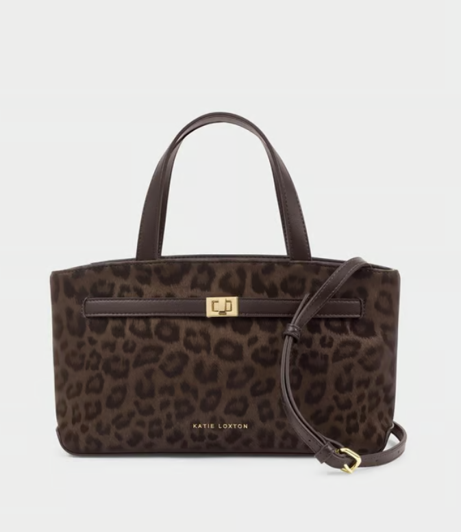 Katie Loxton Orin Bag Chocolate Leopard