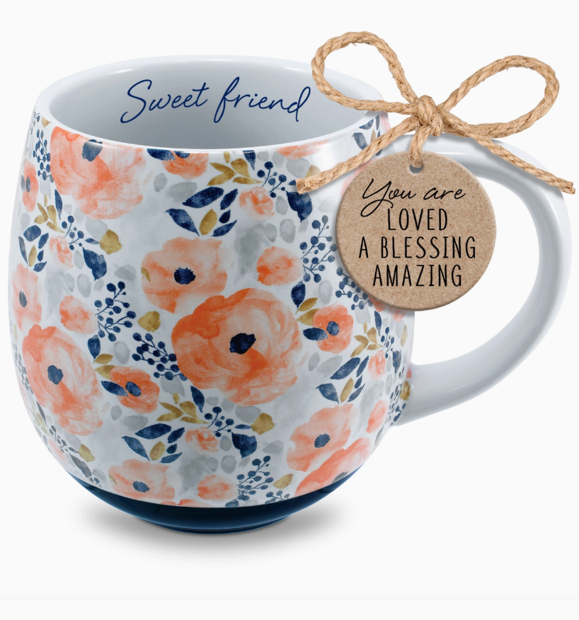 Coffee Mug Watercolors Sweet Friend 18oz