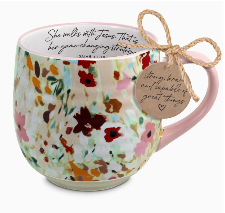 Mug Walks with Jesus Game Changing 18oz