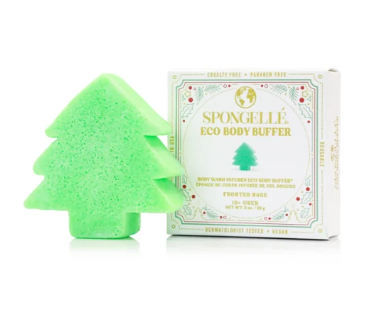 Spongelle Frosted Sage Eco Holiday Tree Body Buffer