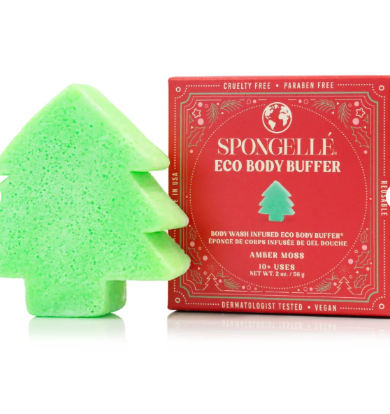 Spongelle Amber Moss Eco Holiday Tree Body Buffer