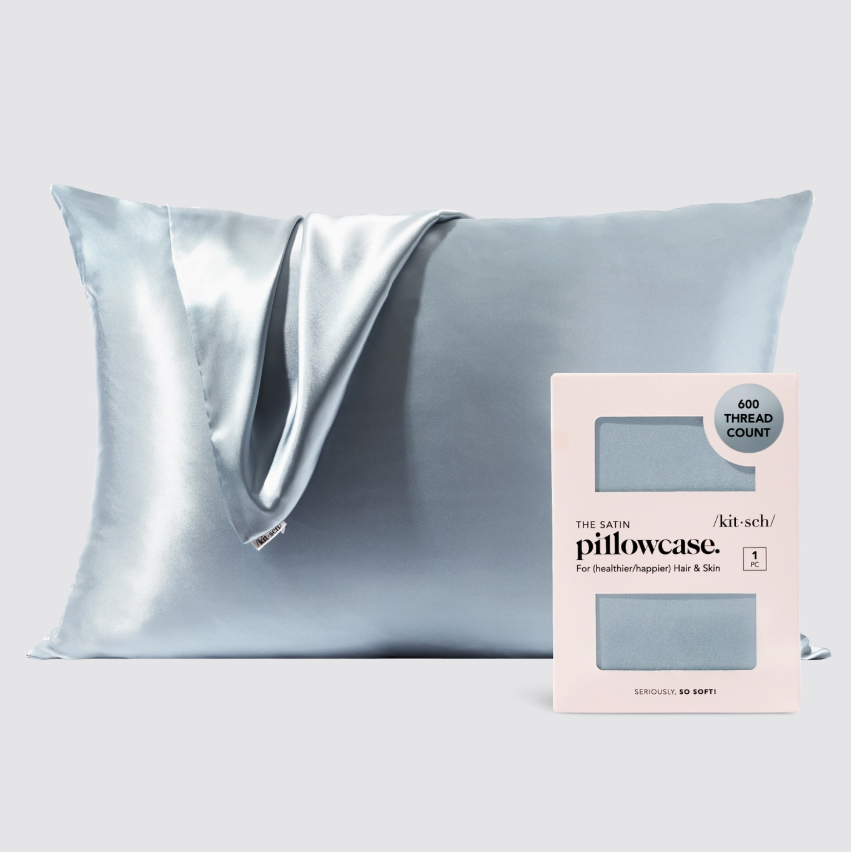 Kitsch Satin Pillowcase Standard - Haze Blue