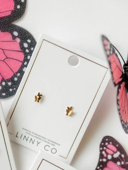 Linny Co. Lark Butterfly Stud