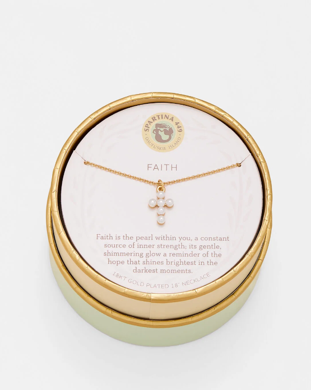 Spartina Sea La Vie Faith Pearl Necklace