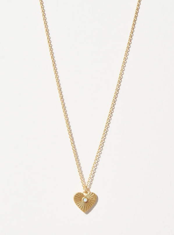Spartina Sea La Vie Heart of Gold Necklace