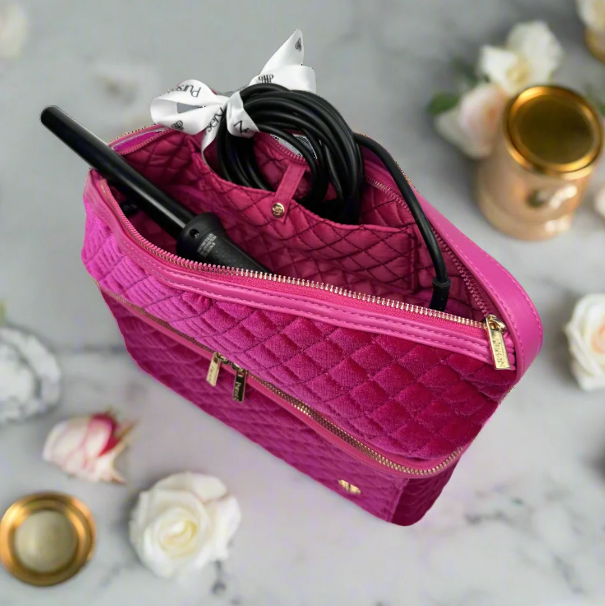 PurseN Stylist Bag Pink Velvet