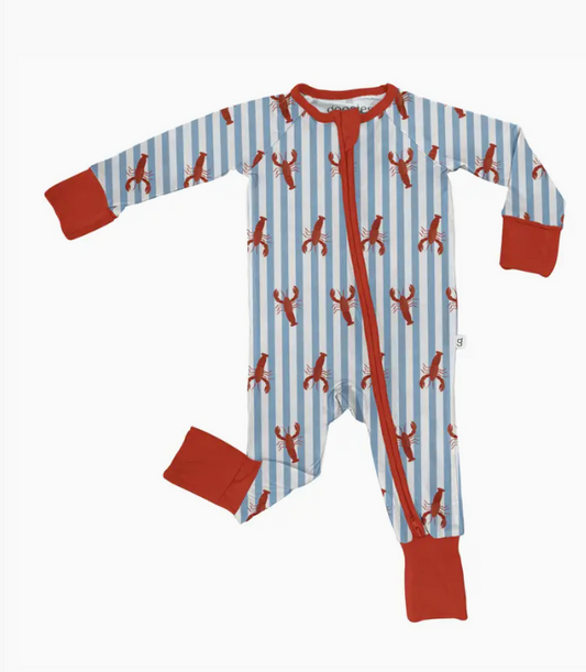 Goosies Crawfish Footed Onesie