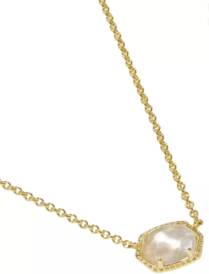 Kendra Scott Daphne Gold Necklace-White