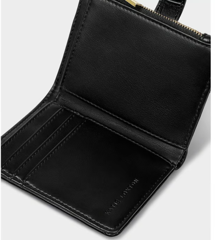 Katie Loxton Orin Twist Lock Wallet- Black