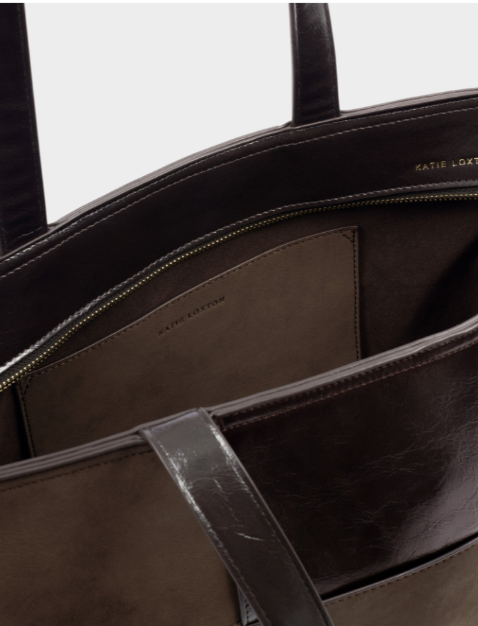 Katie Loxton Taya Tote Bag- Chocolate