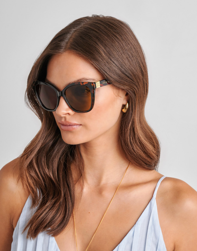 Katie Loxton Mykonos Sunglasses- Dark Tortoise