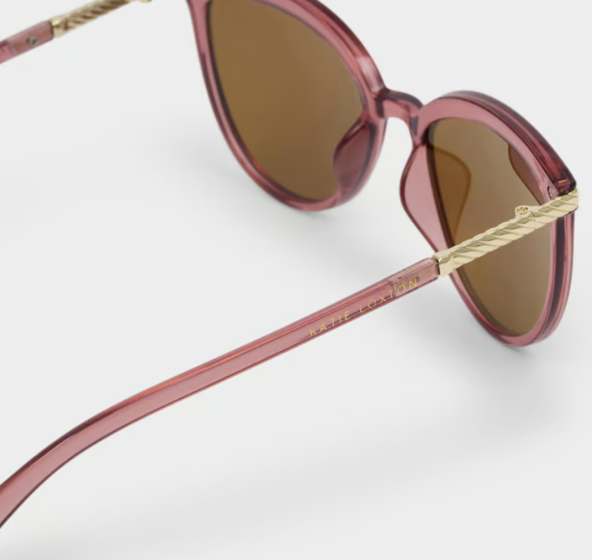 Katie Loxton Ravello Sunglasses- Cherry Transparent