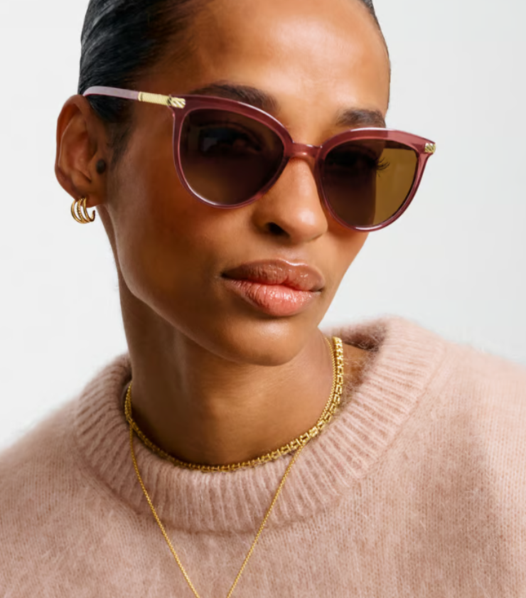 Katie Loxton Ravello Sunglasses- Cherry Transparent