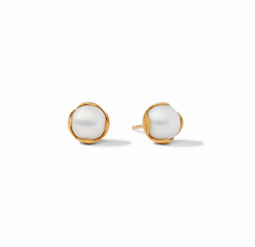 Julie Vos Penelope Pearl Stud Earrings