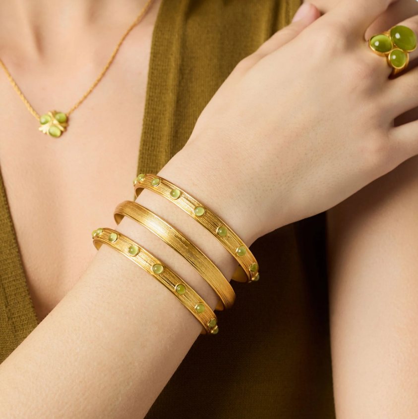 Julie Vos Cobblestone Stacking Bangle- Gold