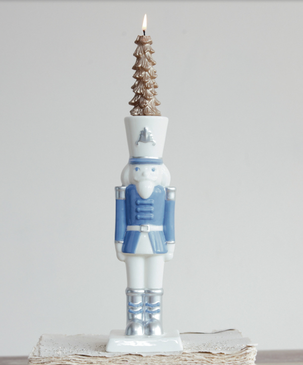 Ceramic Nutcracker Taper Holder