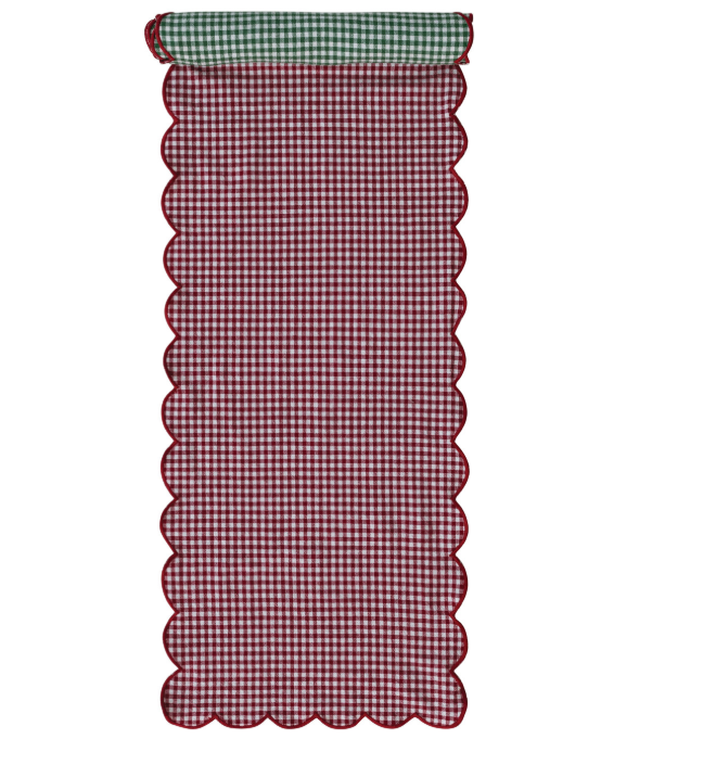 Scalloped Two-Sided Table Runner
