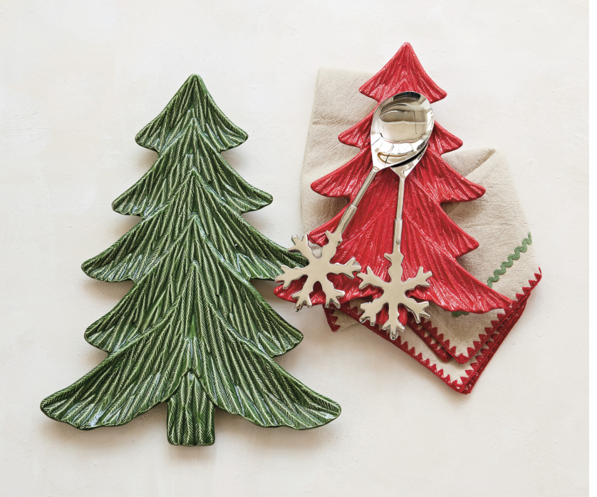 Ceramic Red Tree Plate