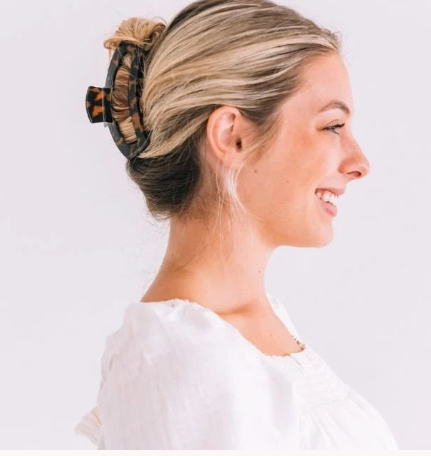 Teleties Open Tortoise Hair Clip