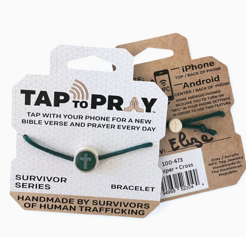 Versible Tap to Pray Adjustable Braided Bracelet