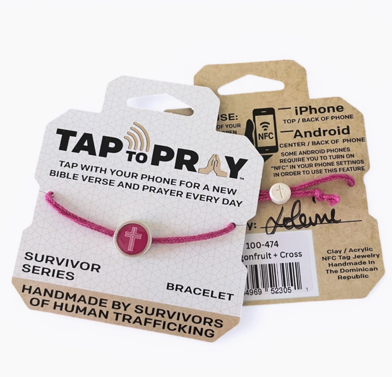 Versible Tap to Pray Adjustable Braided Bracelet