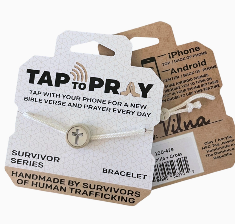 Versible Tap to Pray Adjustable Braided Bracelet