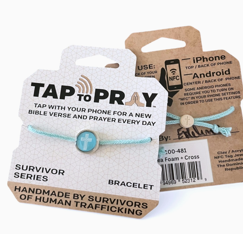 Versible Tap to Pray Adjustable Braided Bracelet