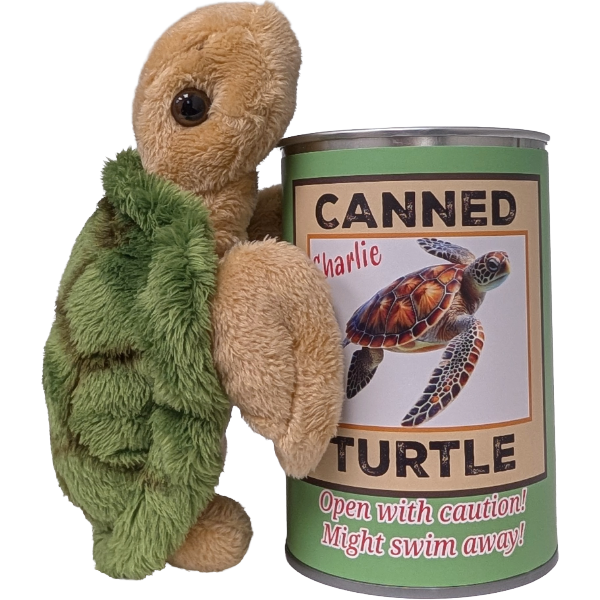 Sea Turtle Canned Stuffed Animal